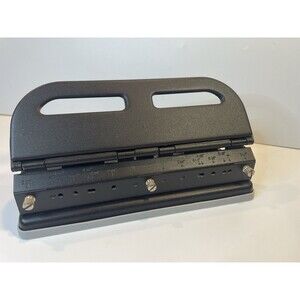 Vintage ACCO Heavy Duty Adjustable 3 Hole Paper Punch Desktop USA